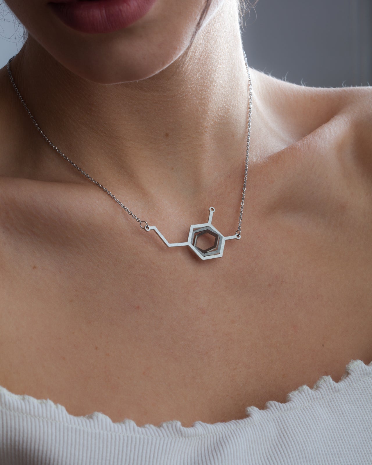 Dopamine Molecule Chain Necklace