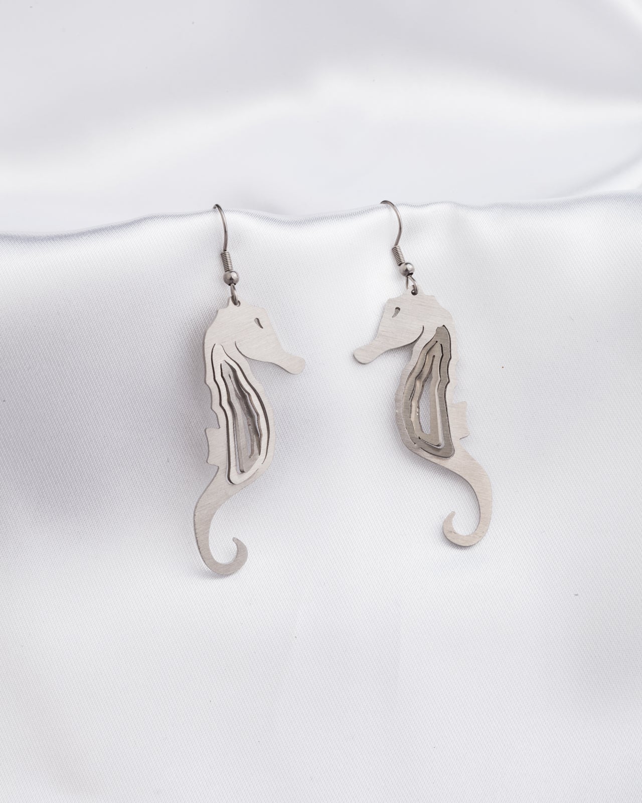 Illusion Seahorse Earrings