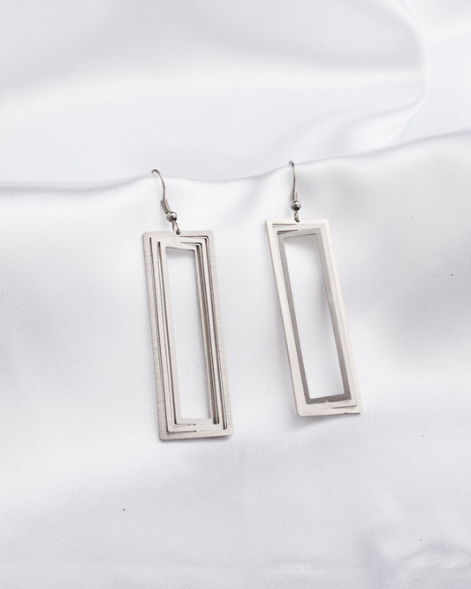 Σκουλαρίκια Elegant Rectangle