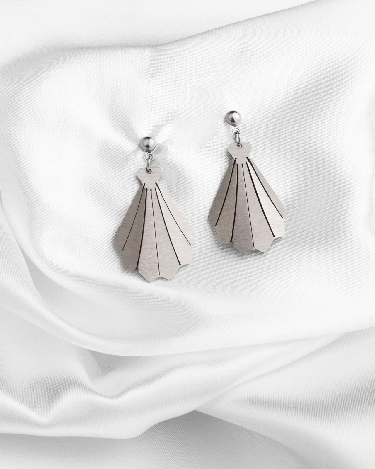 Σκουλαρίκια Origami Shell