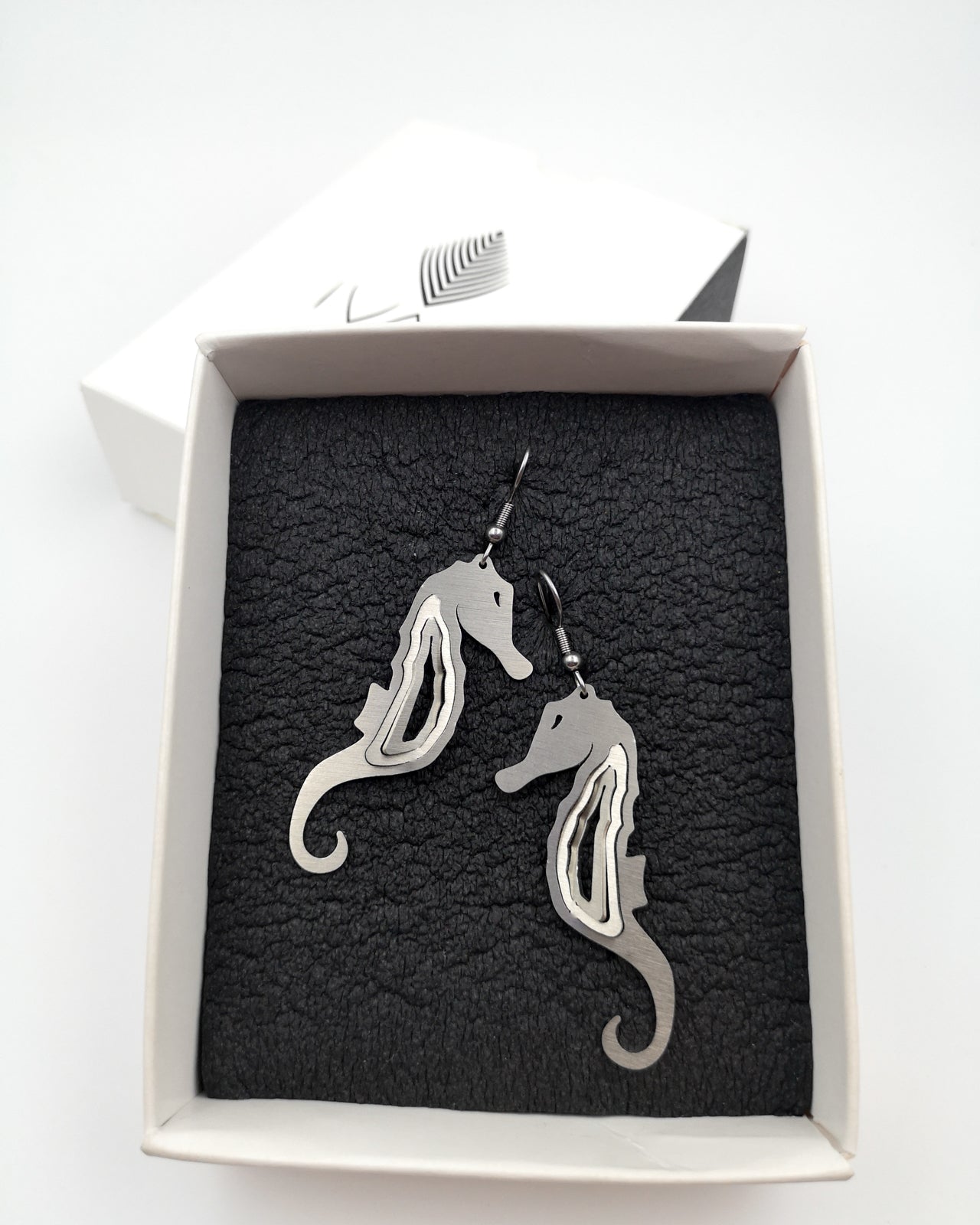 Illusion Seahorse Earrings