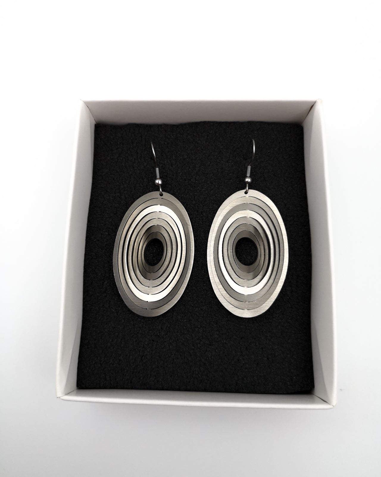 Illusion Ellipse Earrings