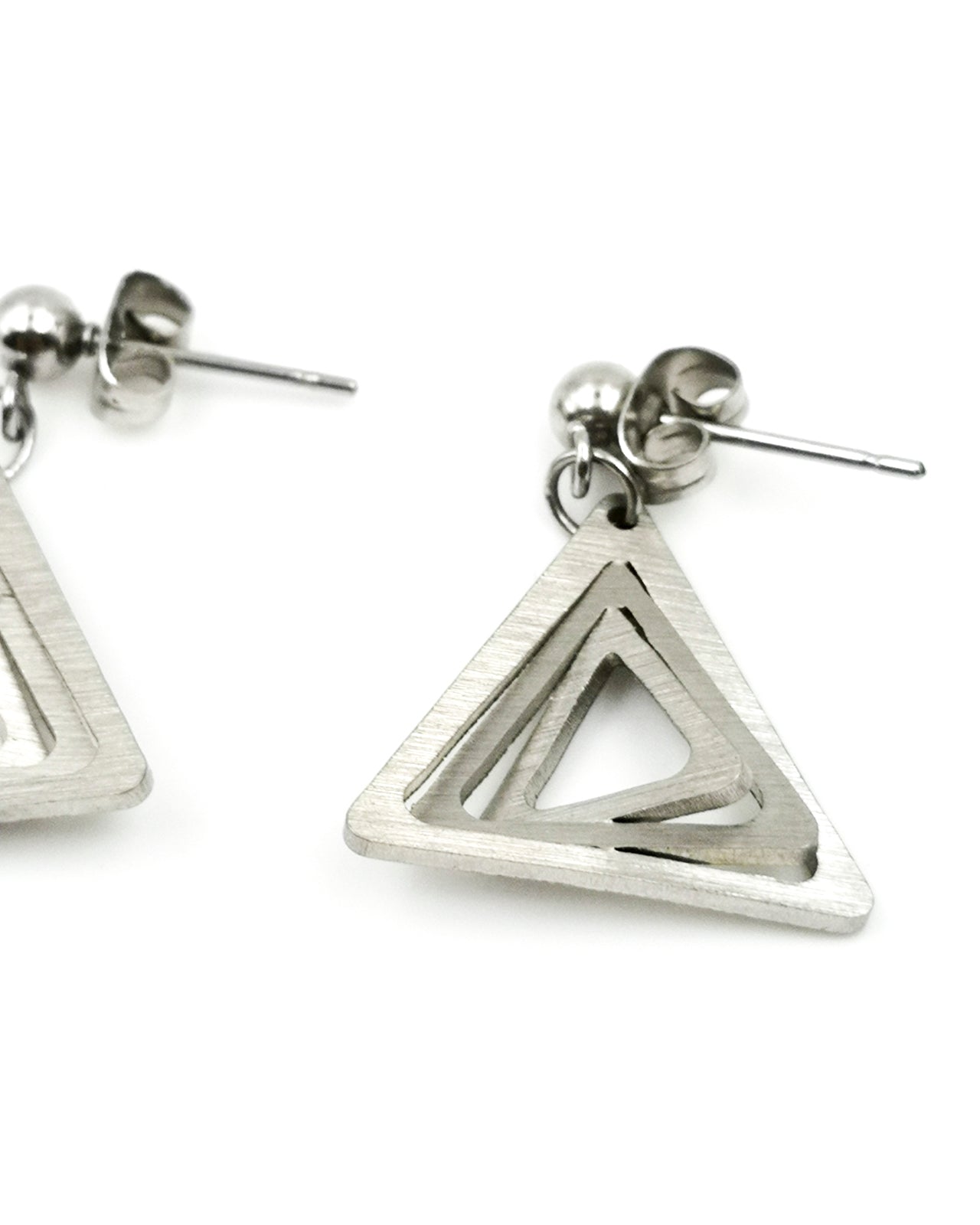Illusion Triangles mini earrings