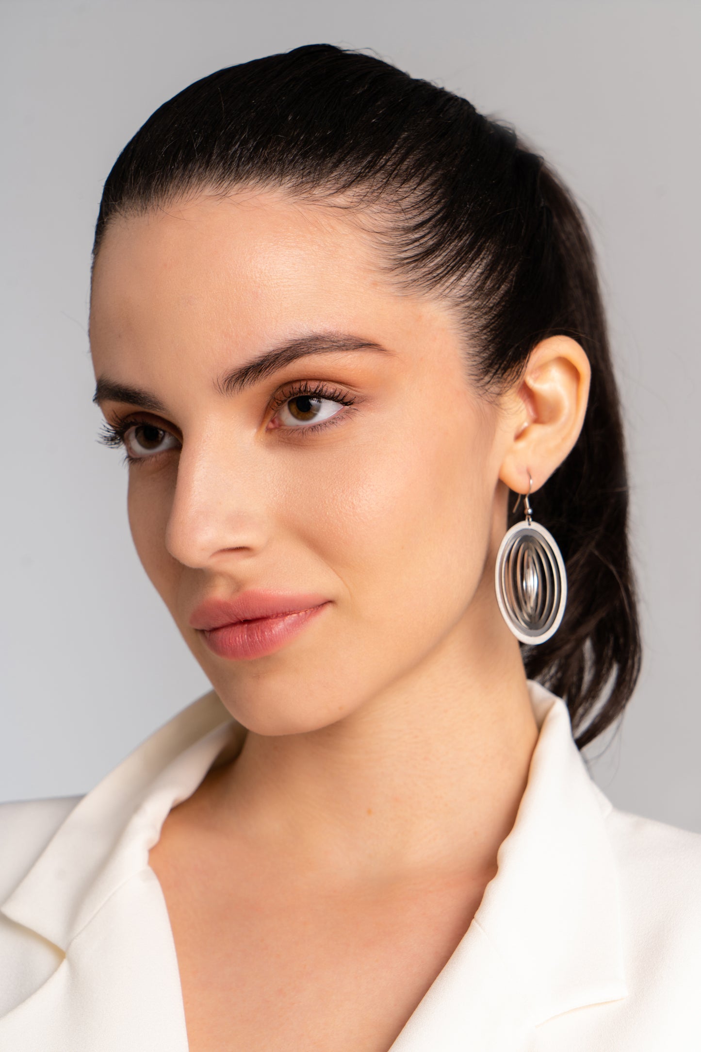 Illusion Ellipse Earrings