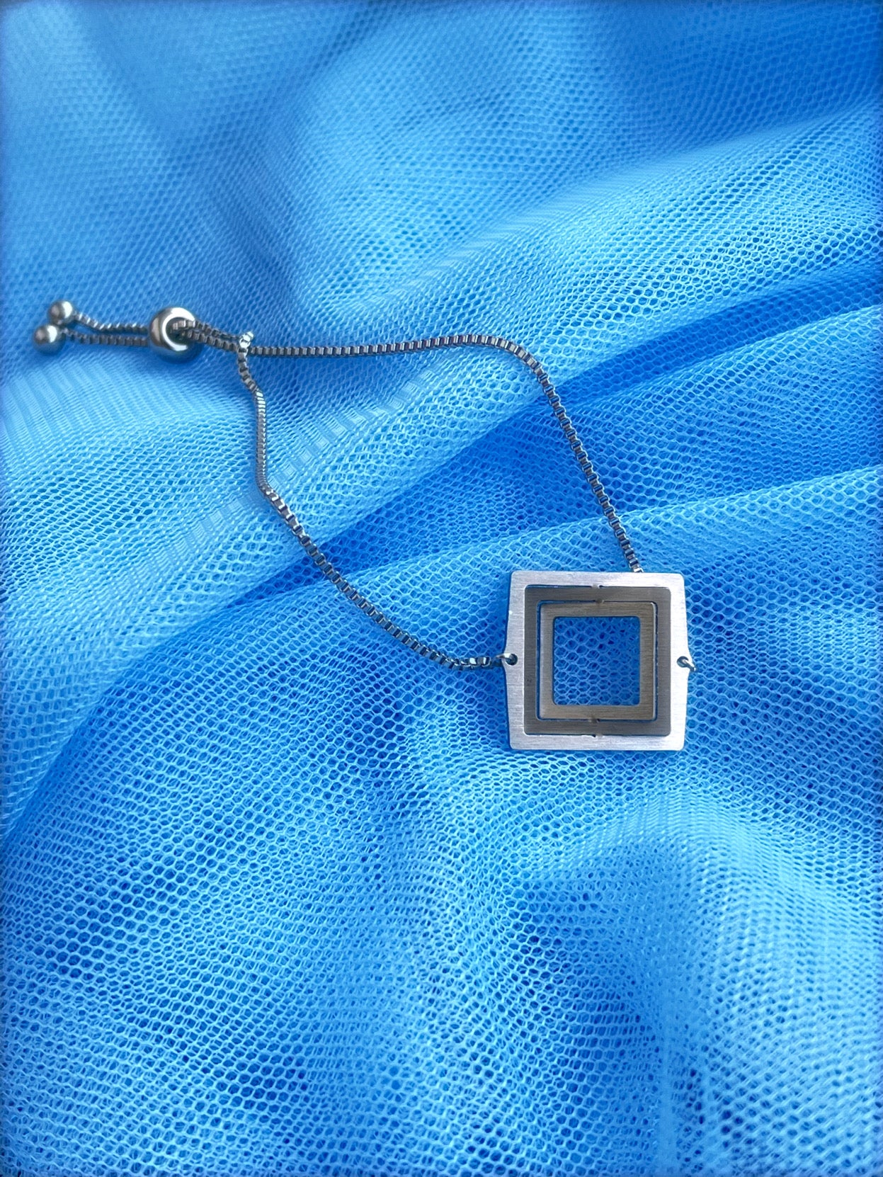 Βραχιόλι με αλυσίδα Illusion Square