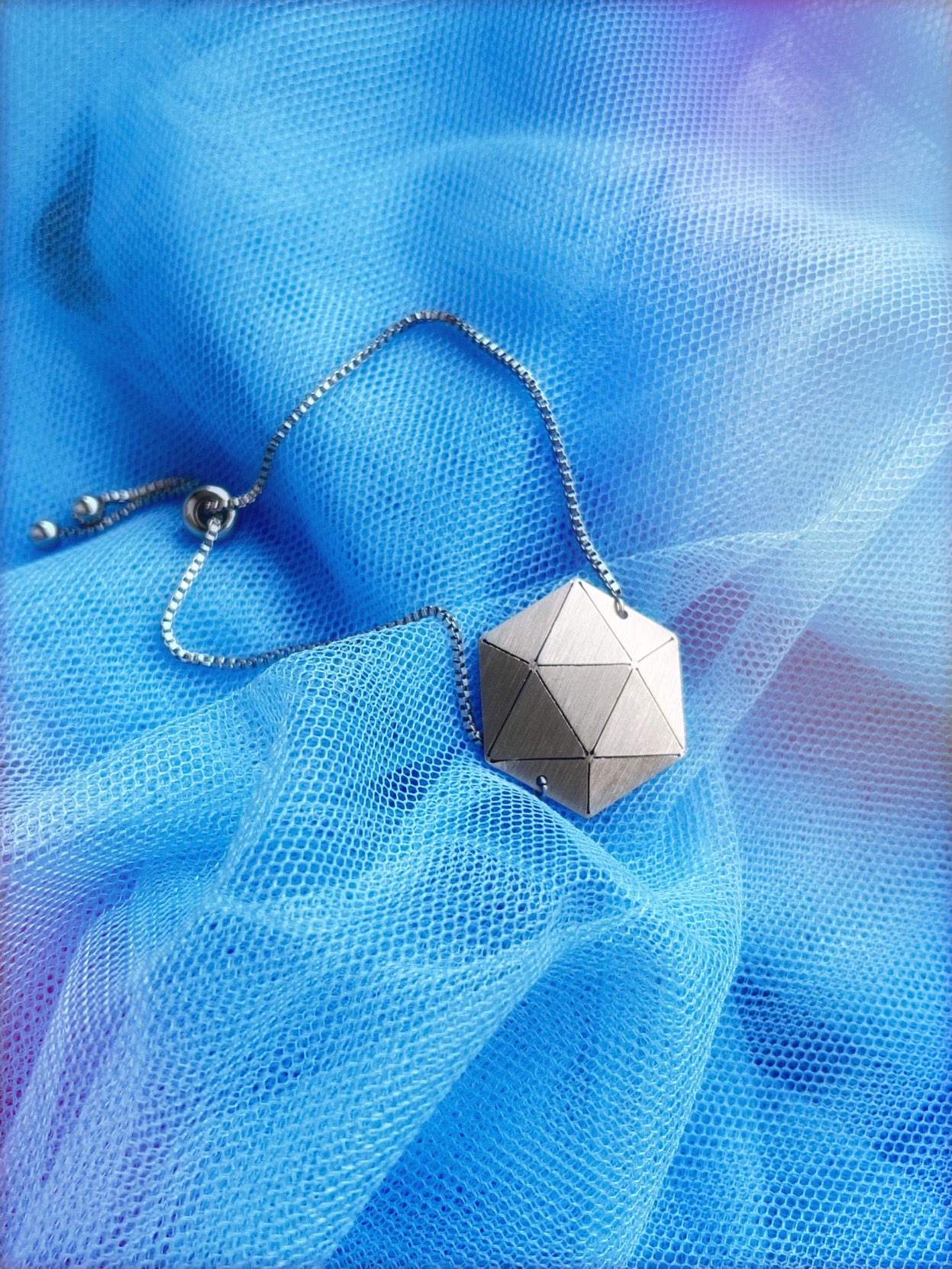 Origami Polygon Chain Bracelet