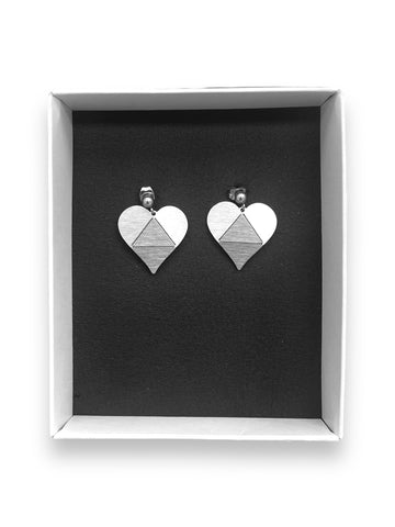Σκουλαρίκια Origami Hearts