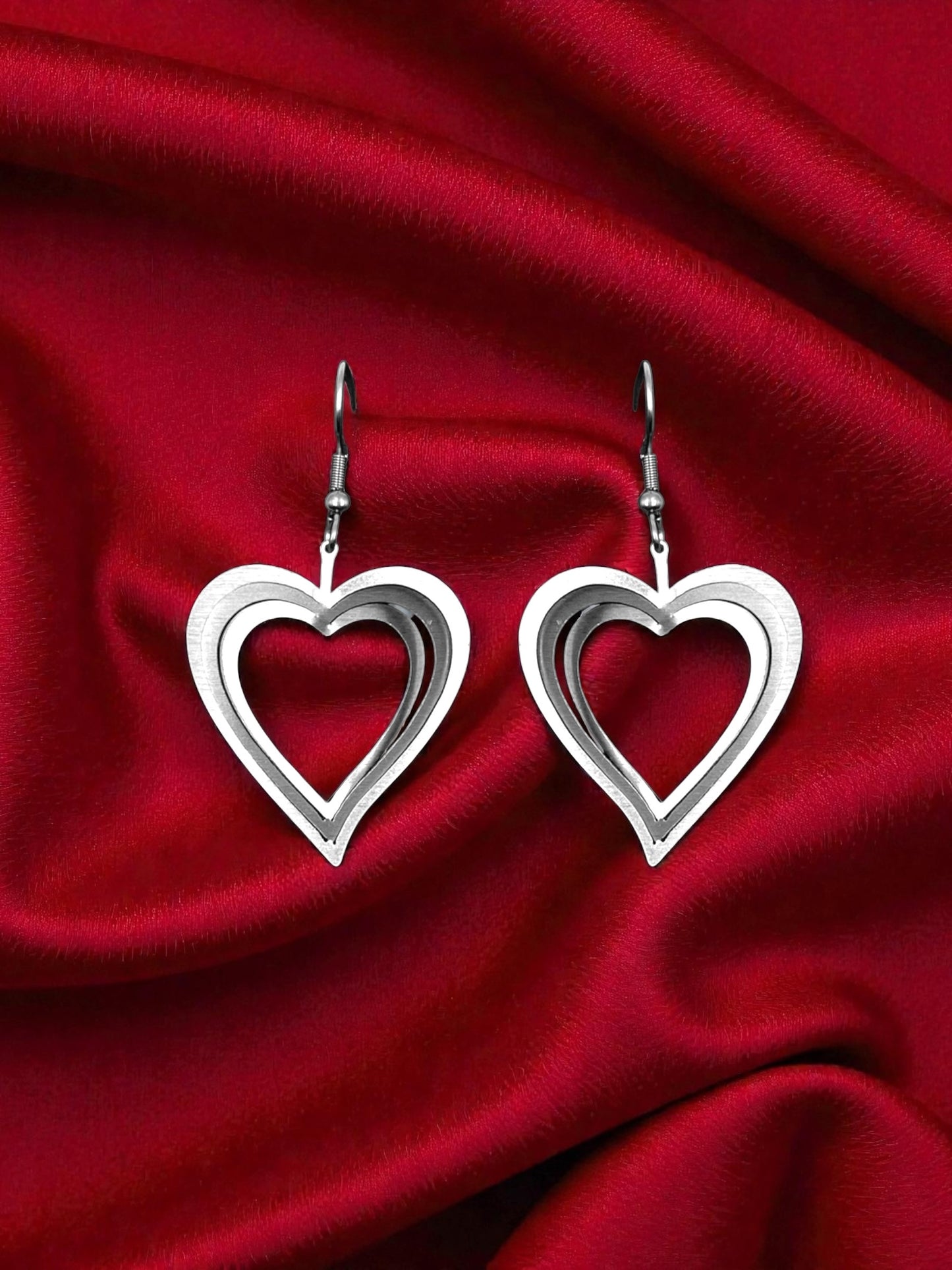Illusion Hearts Earrings