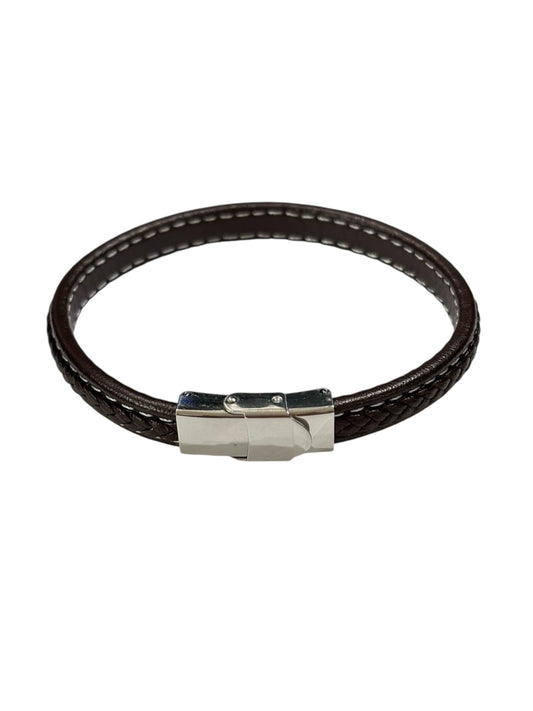 Men's Brown Leather Bracelet L