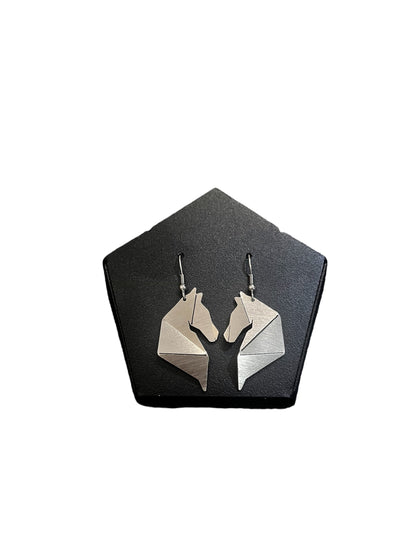 Origami Horse Earrings