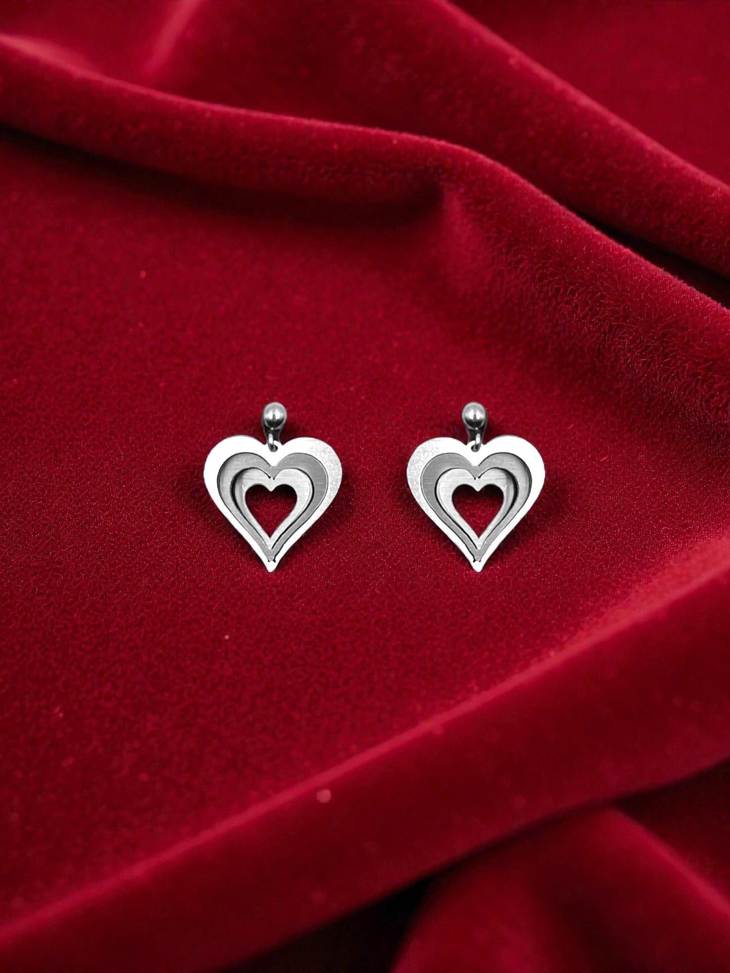 Illusion Love Hearts mini earrings