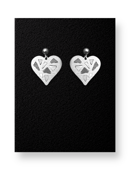 Σκουλαρίκια Mosaic  Hearts Small