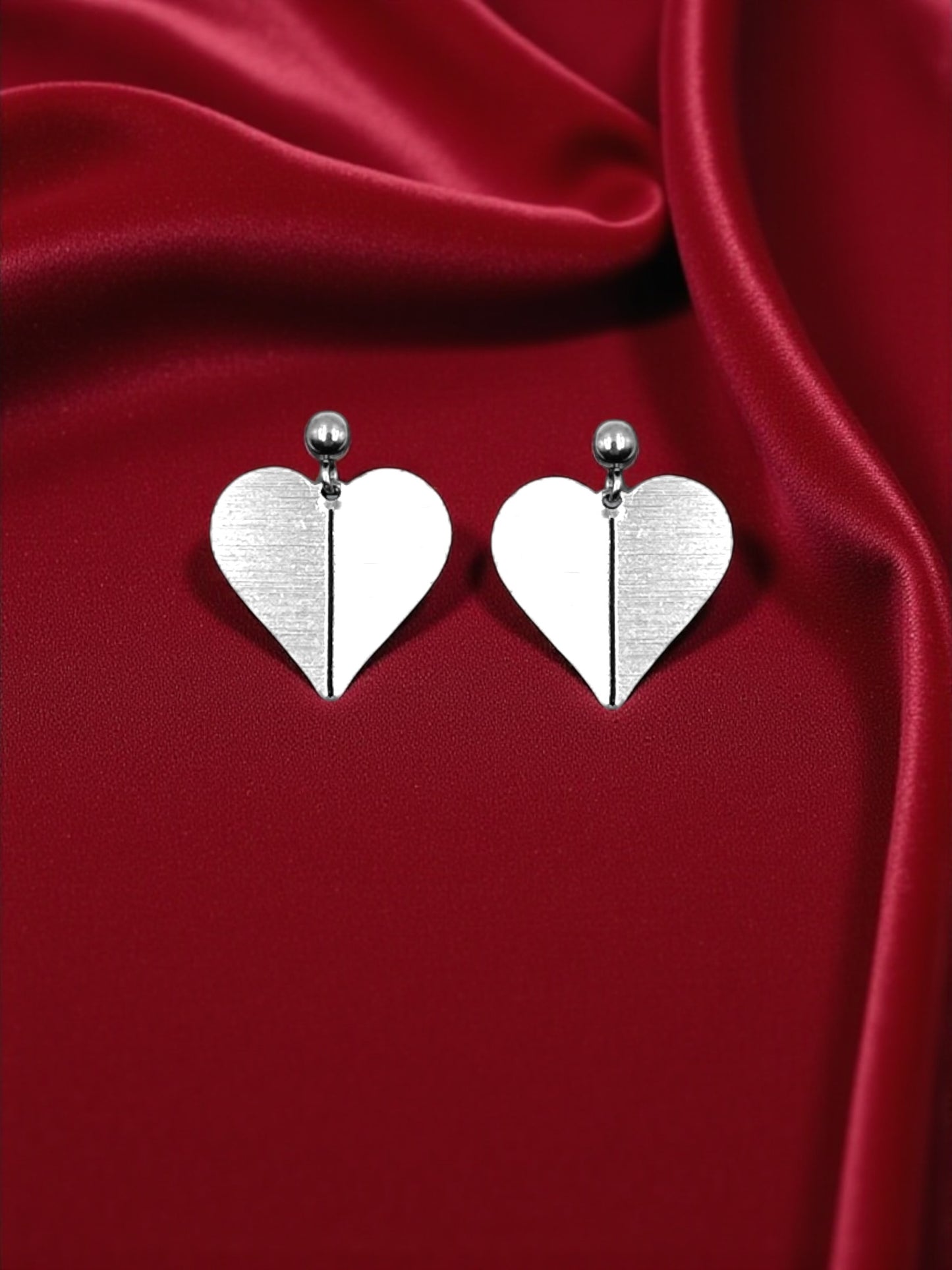 Σκουλαρίκια Origami Split Hearts mini