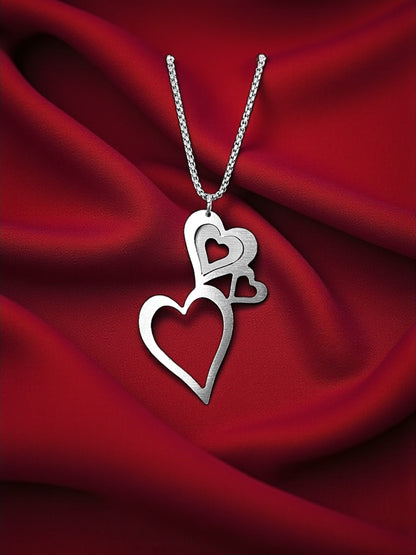 Triple Hearts Illusion Pendant