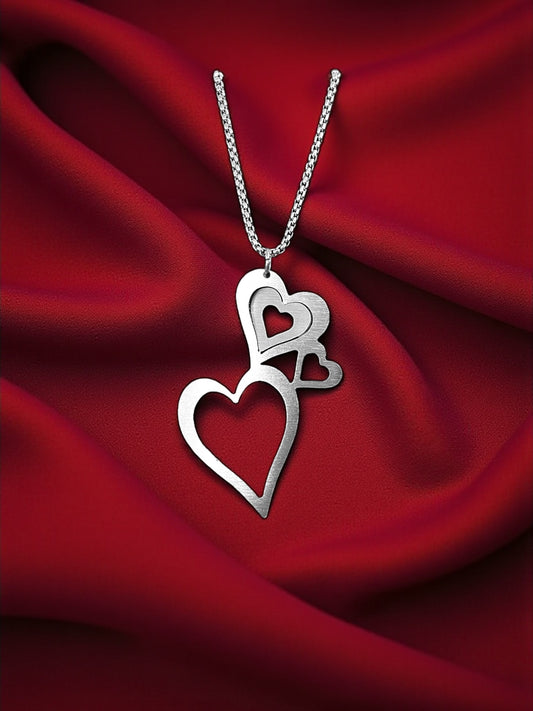 Triple Hearts Illusion Pendant