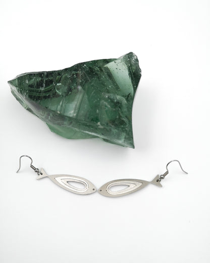 Illusion Fishes mini earrings