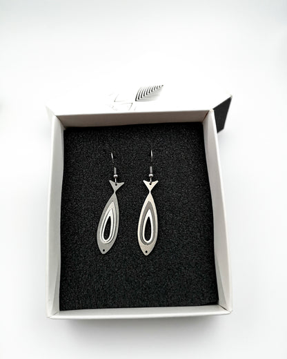 Illusion Fishes mini earrings