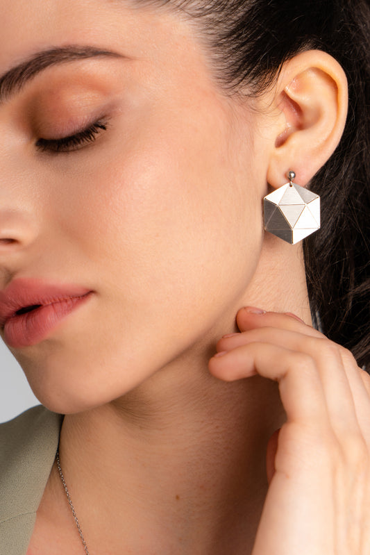Origami Polygon Earrings