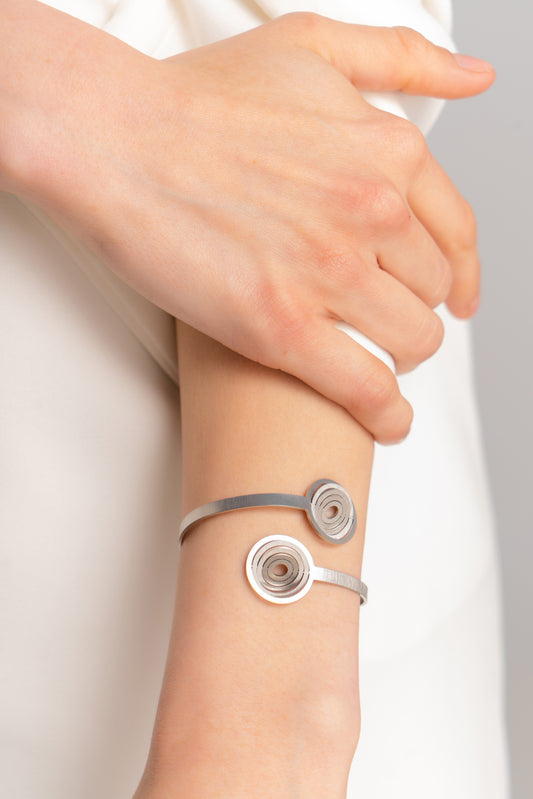 Illusion Circles handcuff bracelet