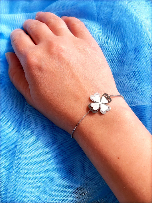 Illusion Clover Chain Bracelet